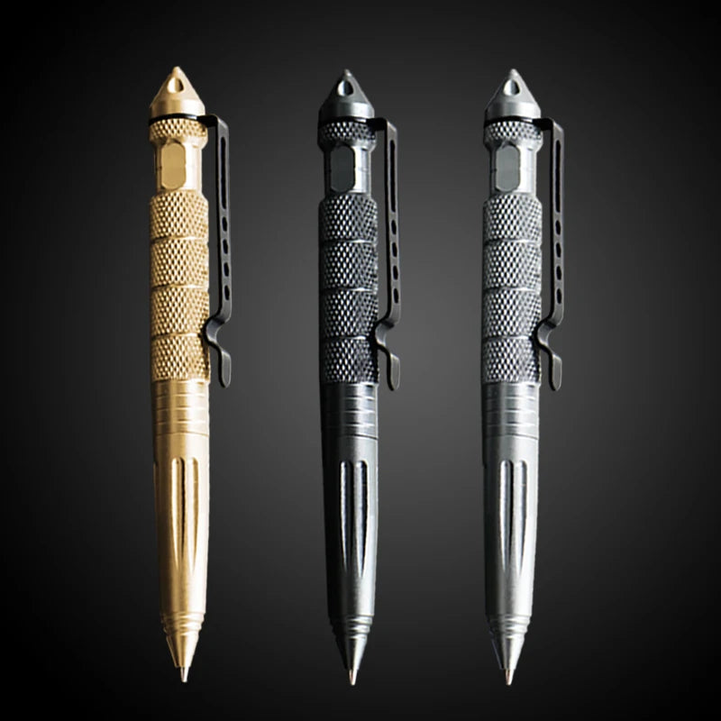 1/5Pcs Tool Pens Multifunctional Pen Tactical Tungsten Steel Rotating Unisex Tool Pen Window Glass Ballpoint Pen Multifunctional